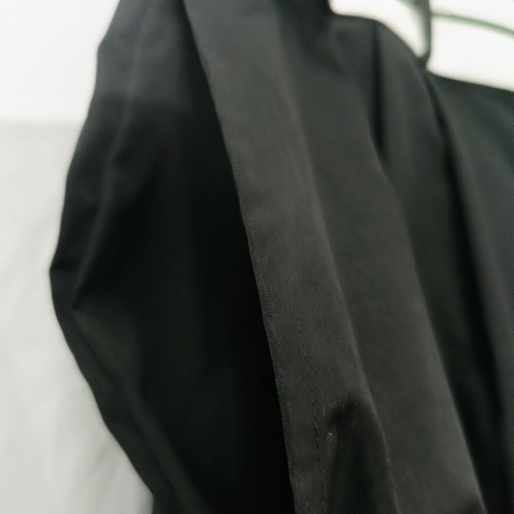 Pretty Little Thing Women Sz 16 Dress Pants Black Wide Leg Pleated - Picture 3 of 16